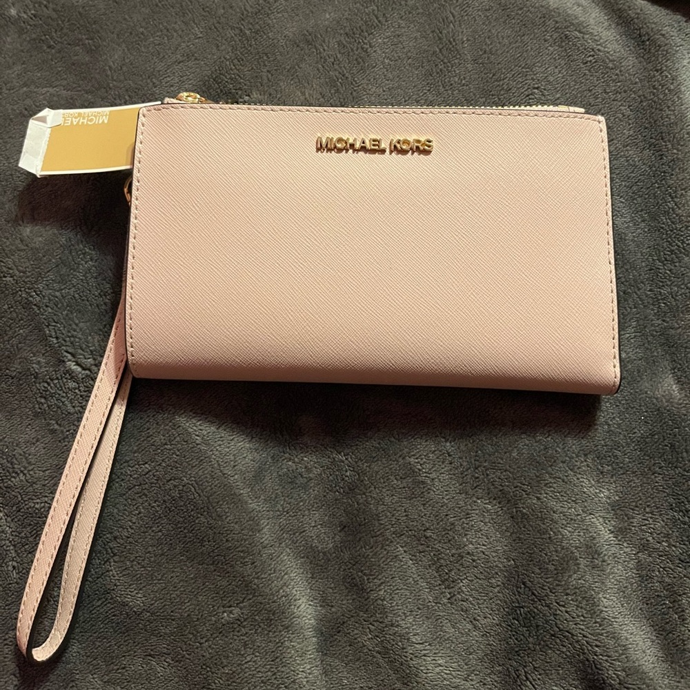 Michael Kors LG double zip wristlet